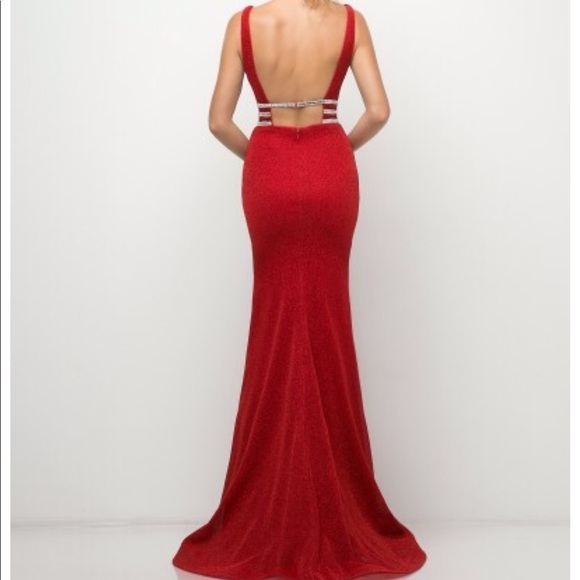 Red prom dress - Picture 4 of 6
